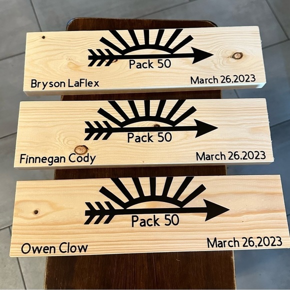 HANDMADE Arrow Of Light Signs - Picture 3 of 6